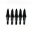 JJZS 12 Pack 75 Grain Archery Field Points Practice Field Tips, Archery Target Practice Hunting Arrow Tip for Recurve Compound Bow Crossbow, Screw-in Arrow Tips for Archery 75 Grain
