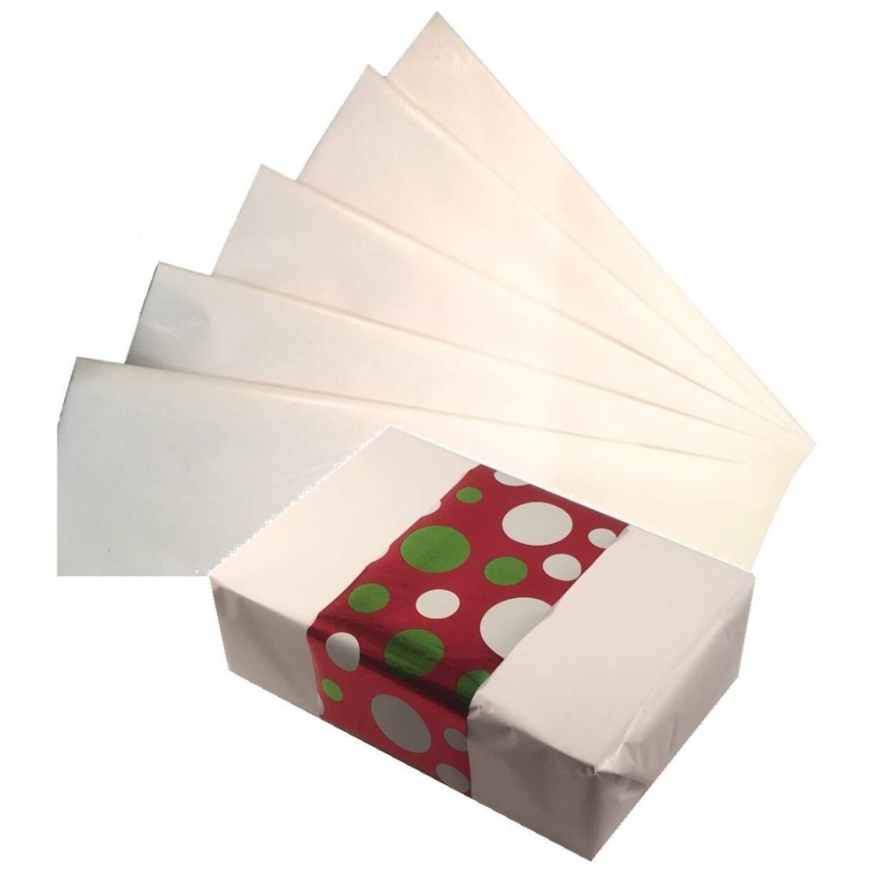 Ocean Tides 500 Sheets (14 x 20 Inches) Christmas Wrapping Paper - Gift Wrapping Tissue Paper Bulk for Crafts, Birthdays, & Holidays - Colored Tissue Papers for Gift Bags & Decorations, White