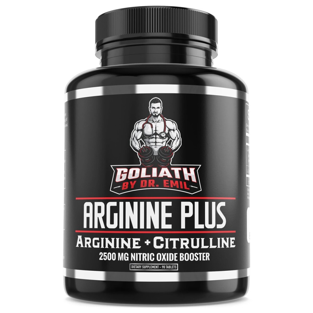 Dr. Emil\'s ARGININE Plus - L Arginine + L Citrulline - 2500 MG High Dose NO Booster Tablets - Nitric Oxide Supplement for Vascularity and Heart Health (Arginine AAKG and Citrulline Malate 2:1)