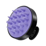 HEETA Hair Scalp Massager Brush, Updated Hair Shampoo Brush, Wet & Dry Scalp Exfoliator with Soft Silicone Bristles, Head Massager Washing Hair Care Tool for Women Men Kid for All Hair Types (Black)