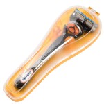 Nincha Manual Razor Travel Case Portable Plastic Manual Razor Trimmer Protector Orange