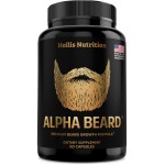 ALPHA BEARD Growth Vitamins | Biotin 10K MCG, Collagen, Keratin, Hyaluronic Acid, B-Complex, MSM | Beard DHT Blocker | Beard and Hair Growth Supplement for Men | Regrow Stronger, Healthier Facial Hair
