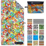 ECCOSOPHY Microfiber Beach Towel -Sand Free Towels are Quick Dry, Light Weight, Super Absorbent-Perfect Pool, Travel, Cruise, Camping Essentials - Oversized Extra Large for Adults (Ibiza)