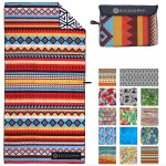 ECCOSOPHY Microfiber Beach Towel -Sand Free Towels are Quick Dry, Light Weight, Super Absorbent-Perfect Pool, Travel, Cruise, Camping Essentials - Oversized Extra Large for Adults (Cancun)