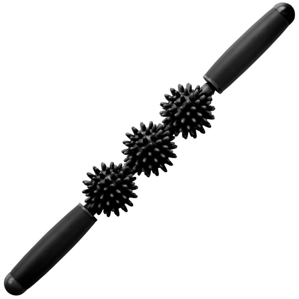 Coolife Fascia Muscle Roller - Cellulite Massager - Fascia Roller for Cellulite and Sore Muscles - Neck, Leg, Back, Body Deep Tissue Massage Stick Tools - 3 Balls Size Version
