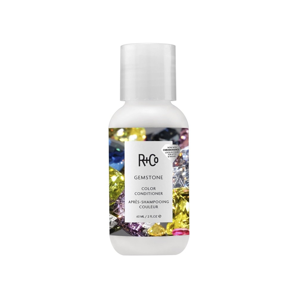 R+Co Gemstone Color Conditioner Travel | Prolonged Color Vibrancy, Repairs + Nourishes Hair | Vegan + Cruelty-Free | 2 Oz