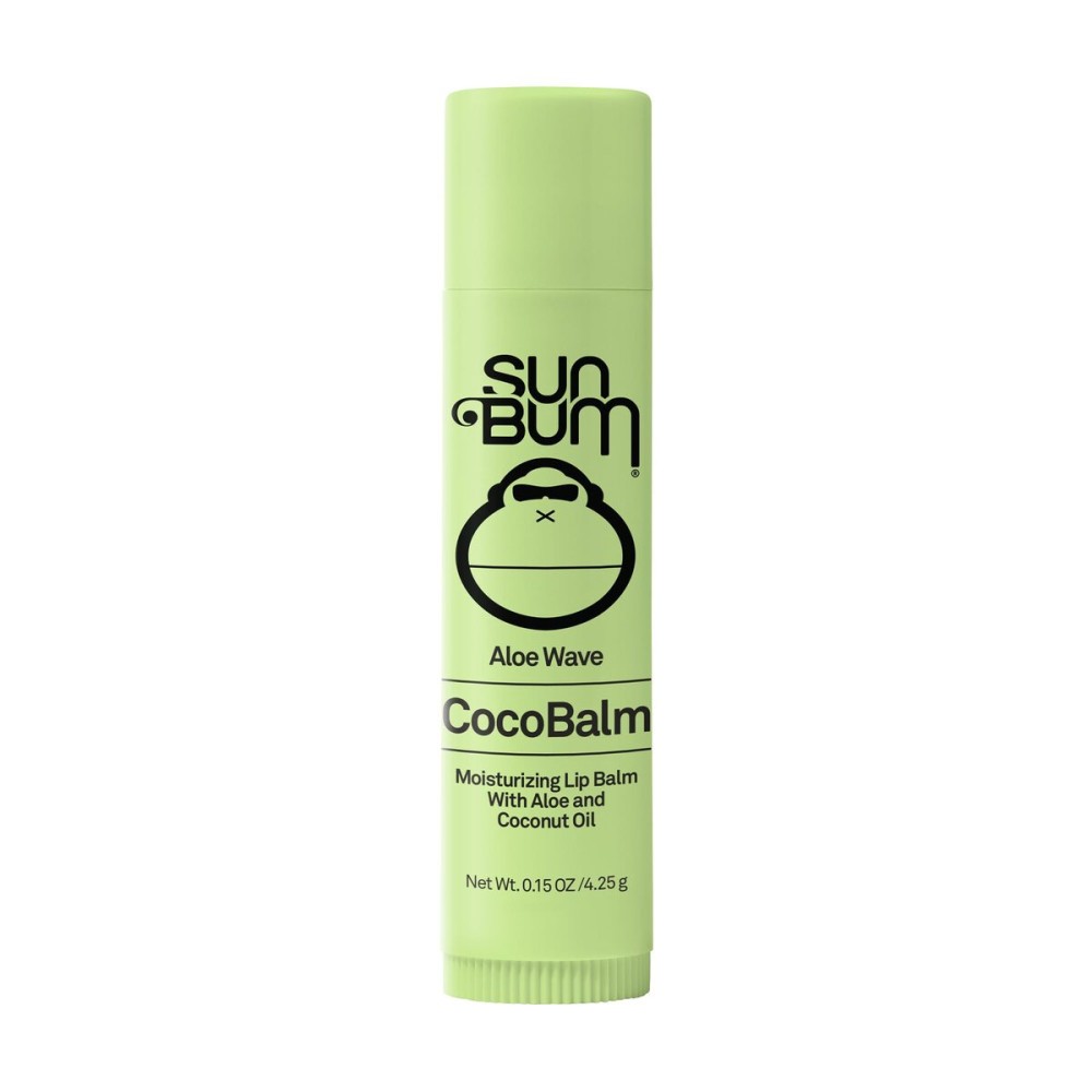 Sun Bum Cocobalm Aloe Wave - Hydrating Lip Balm With Coconut Oil and Aloe Vera - 0.15 oz Stick