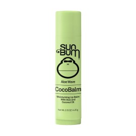 Sun Bum Cocobalm Aloe Wave - Hydrating Lip Balm With Coconut Oil and Aloe Vera - 0.15 oz Stick