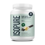 Isopure Plant-Based Protein Powder, Lactose Free, Gluten Free, With Iron, Vanilla, 20g Plant Protein Per Serving, 1.23 Lbs, 20 Servings