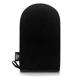 Self Tanning Mitt Applicator - Ultra Soft Self Tanner Mitt for Applying Tanning Mousse or Lotion - Machine Washable & Reusable Sunless Tanning Glove for Streak-Free Tan - Black