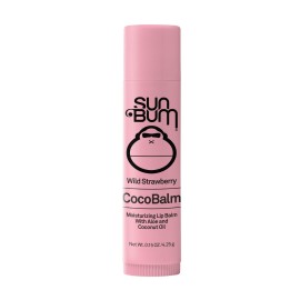 Sun Bum Cocobalm Wild Strawberry - Hydrating Lip Balm with Coconut Oil and Aloe Vera - 0.15 oz Stick