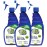 Vapor Fresh Sports Cleaner and Deodorizer - For Boxing Gloves, Sports Pads, Helmets, Gym Bags, Gym Equipment and More - Naturally Powered By Plants, 16 Fl Oz (3-Pack)