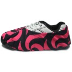 bowlingball.com Premium Bowling Shoe Protector Covers (Medium: Fits Womens Size 4-12, Mens Size 6-10, Pink Spiral)