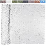 Yeacool Sheerness Camo Netting for Hunting Blind Outdoor Camouflage Netting Bulk Roll for Birthday Party Dinosaur Theme Decor Military (Snowstorm, 6.5ftx4.9ft, 2m*1.5m)