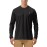 Roadbox Mens UPF 50+ UV Sun Protection Shirts Outdoor Long Sleeve SPF Diving Rash Guard for Fishing Hiking Swimming Black