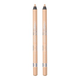 Rimmel London Scandaleyes Waterproof Kohl Kajal Eyeliner Pencil, Intense Color, Long-Wearing, Smudge-Proof, 005, Nude (Pack of 2)