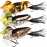 TRUSCEND Fishing Lures for Bass, Fishing Plugs Multi Jointed Swimbait, Lifelike Duck Swimmer for Trout Perch Pike Crappie Walleye Fishing