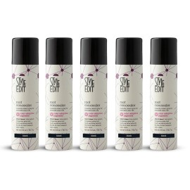 STYLE EDIT Black Root Concealer Touch Up Spray, Instantly Covers Greys And Roots - Professional Salon Quality Grays Cover Up Hair Products for Women Black 2 Ounce Pack of PACK OF 5