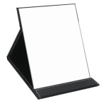 EFAILY Folding Travel Mirror, PU Portable Adjustable Rectangular Ultrathin Mirror, for Travel, Camping,Home (4.3W2.9L)