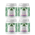 FOOT SENSE All Natural Foot & Shoe Powder, Foot Deodorant, Talc-Free, Odor Eliminator, Disinfects & Deodorizes, Long-Lasting up to 6 Months Safe for Men, Women, Kids, Athletes, 50g (4 Pack)