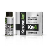 KetoneAid Ke4 Ketone Ester Concentrate | Not a Ketone Salt, No Sugar, No Caffeine | Exogenous D-BHB Ester | 12 Serving Per Bottle (3 Count)