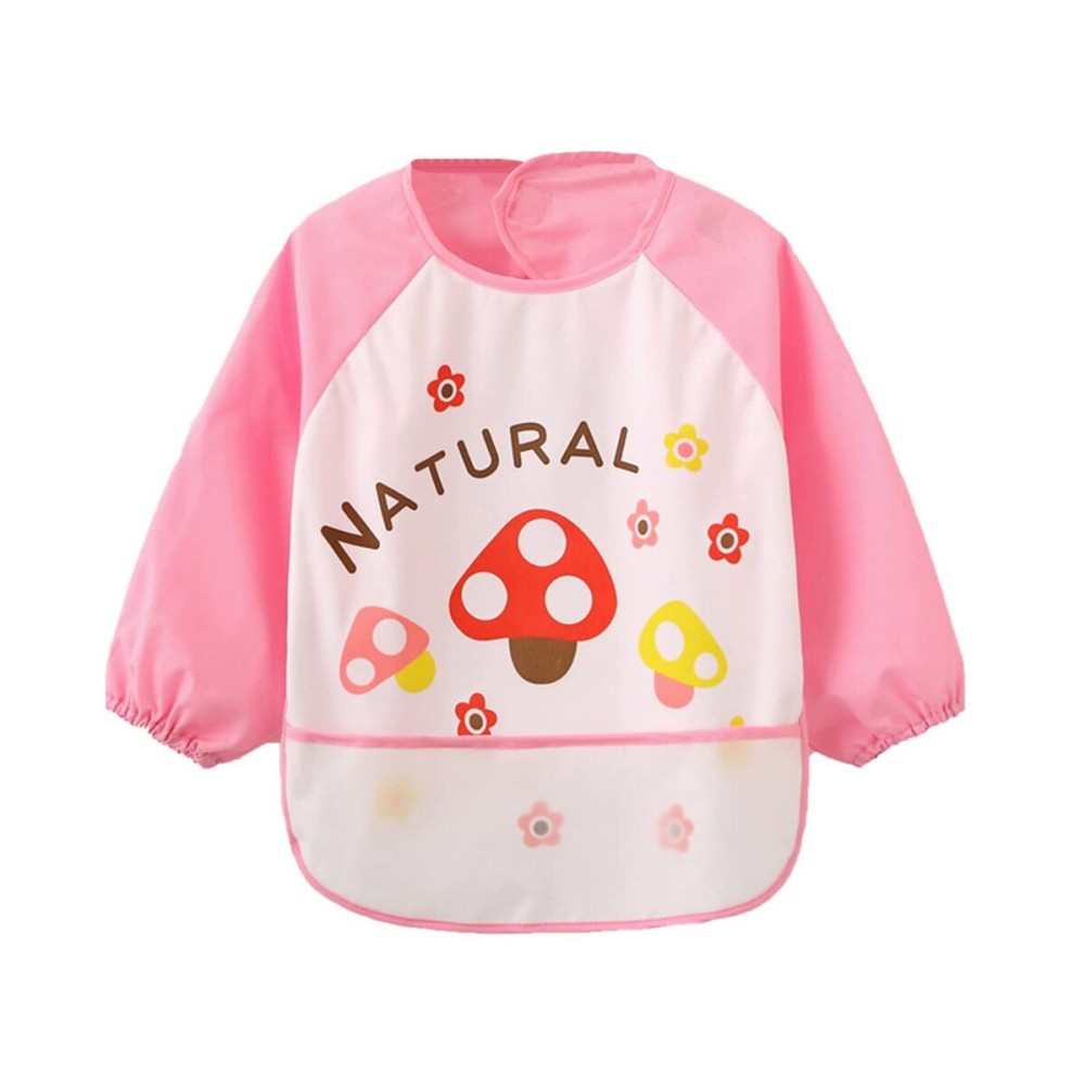 JNINTH Baby Bibs Waterproof and Wipeable-Eat and Play Smock Apron(6-36 Months)