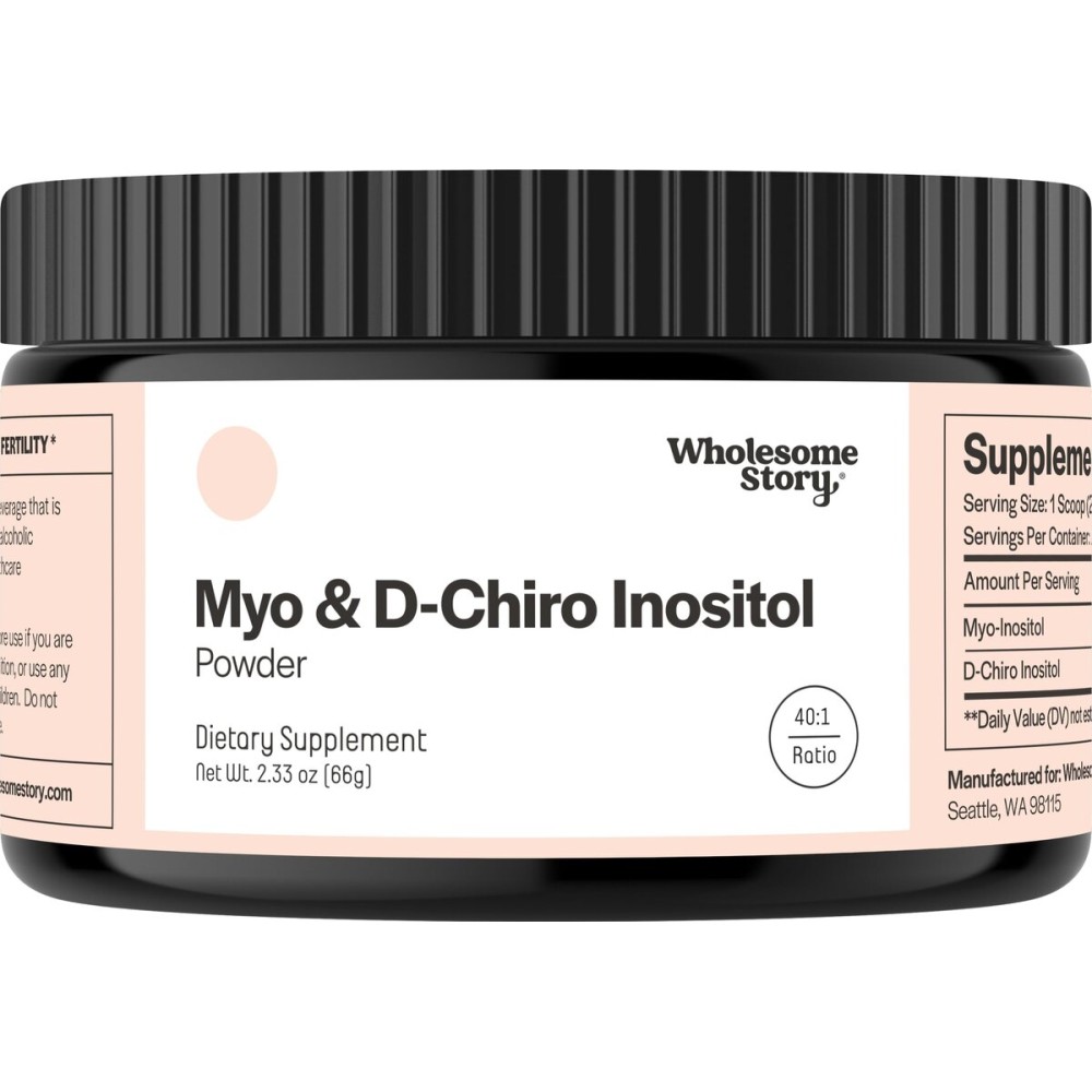 Myo-Inositol & D-Chiro Inositol Supplement Powder for Women | Hormonal Balance & Healthy Ovarian Function Support | Vitamin B8 | Great Alternative to Capsules | 40:1 Ratio | 30 Servings