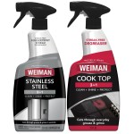 Weiman Disinfecting Stovetop Cleaner & Stainless Steel Cleaner - 22 Ounce - Daily Appliance Kitchen Cleaning Kit