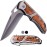 Pocket Knife for Men - 5Cr15MoV Sharp Folding Blade with Wood Handle - Best Durable Knives for EDC Camping Survival Work Outdoor - Mens Gifts Idea for Dad Husband Boyfriend Stepdad - Silver 97010