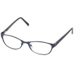 Foster Grant Charlsie Multifocus Reading Glasses, Satin Navy/Transparent, 1.5 x