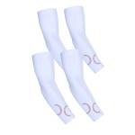 KUHNMARVIN Baseball-Inspired Youth Sun Cooling Arm Sleeves - Teen UV Protection, Moisture-Wicking & Ice Silk for Back-to-School Sports, Biking, Outdoor Play