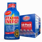 Vitamin Energy B12 11,000% Extra Strength Energy Shot Aa Pomegranate 48 Pack, 260mg Natural Caffeine, B12 & B6, Nootropic Focus, Vitality, Zero Sugar, Gluten-Free, Vegan, Kosher, 1.93 fl oz