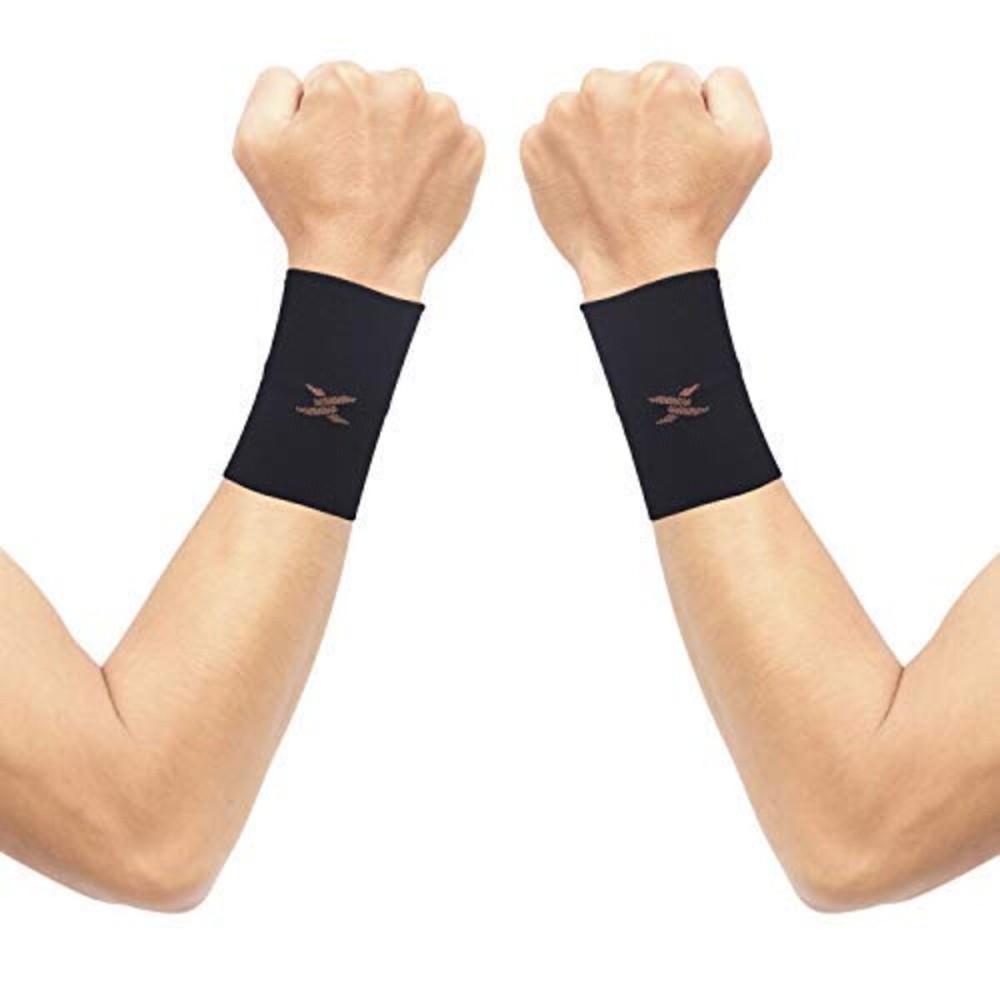 THX4COPPER Compression Wrist Sleeve - Copper Infused Wrist Support for Men &Women-Improve Circulation and Recovery(1 Pair)