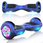 UNI-SUN Self Balancing Scooter for Kids, 6.5 Two Wheels Scooter with Bluetooth and Lights for Girls Boys Kids Adults(Sky Blue)