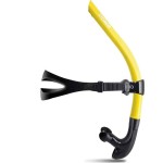 ZIONOR T1 Snorkel Lap Swimming Swimmer Training Diving Snorkeling Comfortable Mouthpiece One-Way Purge Valve for Pool Open Water - Yellow