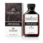 COLORCHARM Permanent Liquid Hair Color for Gray Coverage| 2N Very Dark Brown| 1.4 Fl Oz