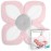 Blooming Bath Baby Bath Seat - Baby Tubs for Newborn Infants to Toddler 0 to 6 Months and Up - Infant Essentials Must Haves - The Original Washer-Safe Flower Seat - Lotus, Pink/White/Gray