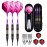 sanfeng Soft tip Darts Set 18 Gram - Professional Darts Plastic Tip with Brass Barrel + 50 Rubber o-Rings + Purple Aluminum Shafts + 6 Pattern Flights + 30 Tips for Electronic Dartboard