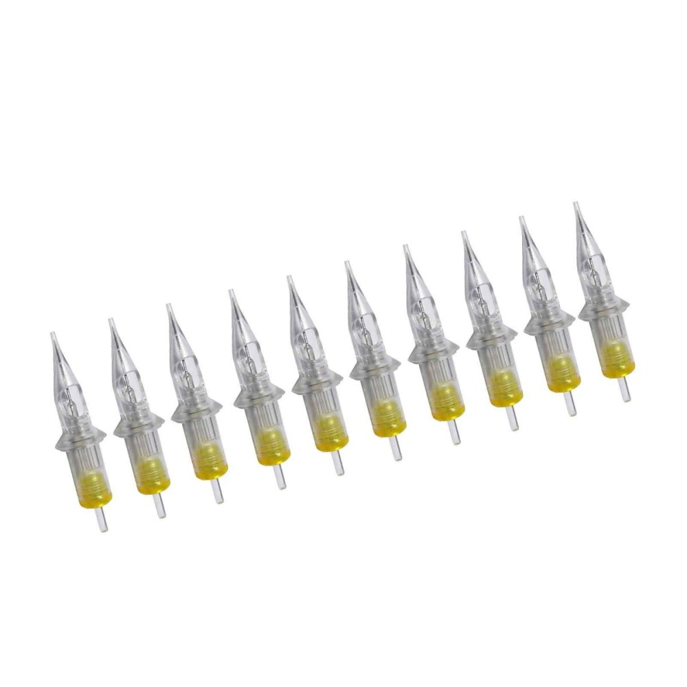 BIGWASP 50pcs Assorted Disposable Cartridge Tattoo Needles Round Shader Mixed 3RS 5RS 7RS 9RS 11RS (50pcs 12 Standard RS)