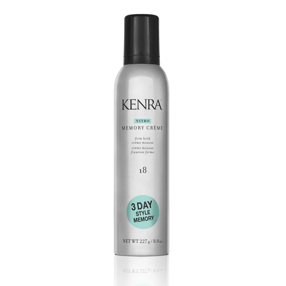 Kenra Professional Nitro Memory Crme 18 | Firm Hold Crme Mousse | All Hair Types | 8 Oz