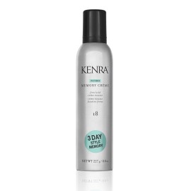 Kenra Professional Nitro Memory Crme 18 | Firm Hold Crme Mousse | All Hair Types | 8 Oz