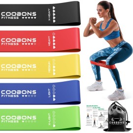 Resistance Bands for Women and Men - Exercise Loop Bands for Yoga, Pilates, Rehab, Fitness and Home Workout, Strength Bands for Booty (50LBS)