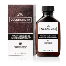 COLORCHARM Permanent Liquid Hair Color for Gray Coverage| 4R Cinnamon Brown | 1.4 Fl Oz