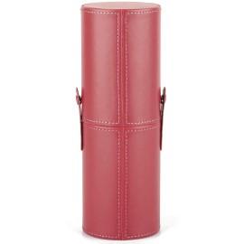 Narwey Makeup Brush Holder Travel Brushes Case Bag Cup Storage Dustproof for Women (Red)
