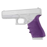 Hogue HandAll Beavertail Rubber Grip Sleeve for GLOCK 17, 18, 19X, 20, 21, 22, 24, 31, 34, 35, 40, 41, 45, 47 (Gen 1, 2 & 5), Purple - 17026