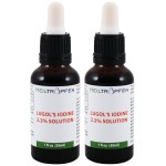 2X 2.2% Lugol\'s Iodine Solution 2x1 Fl Oz - 2x30 ml | Pharmaceutical Grade Ingredients | Third-Party Tested | Lugols Solution Made with Iodine and Potassium Iodide | Set of Two Bottles | Heiltropfen