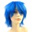 Modernfairy Anime Halloween Wig Blue for Cosplay Party, Synthetic Layered Short Hair Wigs with Bangs, Pastel Wigs for Women Men