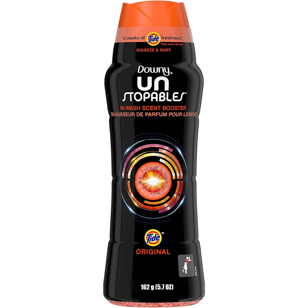 Downy Unstopables in-Wash Scent Booster - Tide Original Scent - Net Wt. 5.7 OZ (162 g) Per Bottle - One (1) Bottle