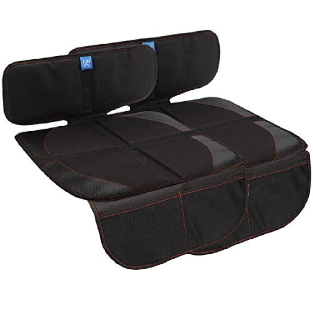 funbliss Car Seat Protector for Baby Child 2 Packs Black,Waterproof Seat Protector with Thickest Padding for Baby Car,Dog Mat,Cover Pad Protects Automotive Vehicle Leather