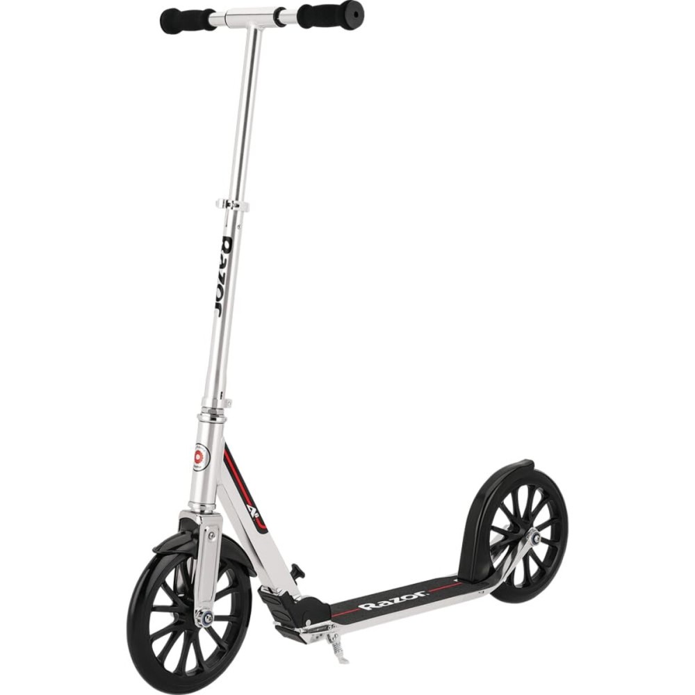 Razor A6 Kick Scooter for Kids Ages 8+ - Extra-Tall Handlebars & Longer Deck, 10 Urethane Wheels, Anti-Rattle Technology, For Riders Up to 220 lbs